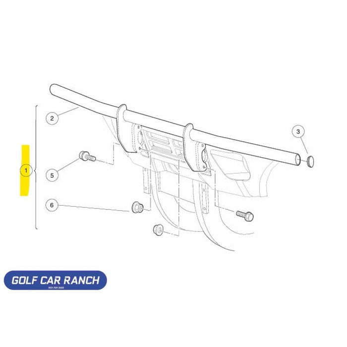 Club Car Carryall 1500/1700 and XRT 1500 Tube Bumper Kit ACCESSORY