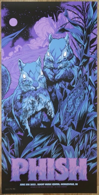 2022 Phish - Noblesville III Silkscreen Concert Poster by Ken Taylor