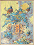 2022 Phish - Philadelphia Yellow Silkscreen Concert Poster by Dave Kloc