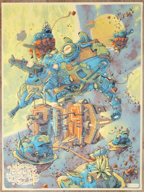 2022 Phish - Philadelphia Yellow Silkscreen Concert Poster by Dave Kloc