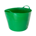 Red Gorilla Gorilla Tub Large 38L in green, flexible plastic tub with two reinforced golf-ball handles