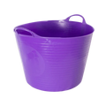 Red Gorilla Gorilla Tub Large 38L in purple, flexible plastic tub with two reinforced golf-ball handles