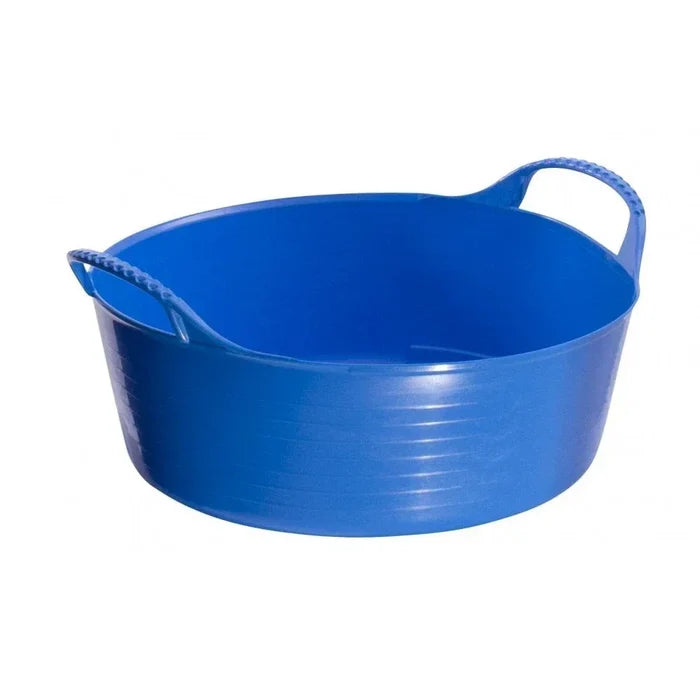 Red Gorilla Gorilla Tub Mini Shallow 5L in blue, wide low tub 28.5cm across with small moulded handles