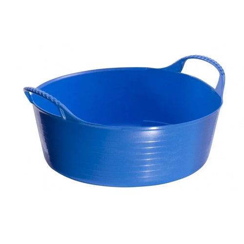 Red Gorilla Gorilla Tub Mini Shallow 5L in blue, wide low tub 28.5cm across with small moulded handles