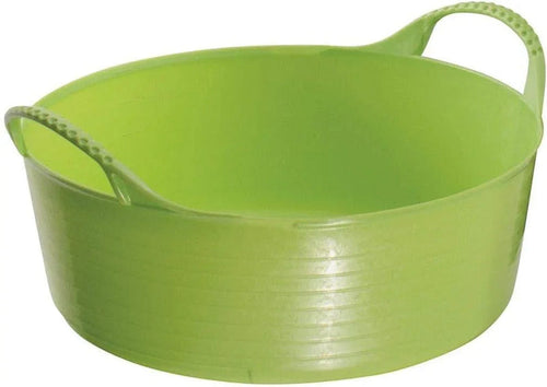 Red Gorilla Gorilla Tub Mini Shallow 5L in pistachio, wide low tub 28.5cm across with small moulded handles