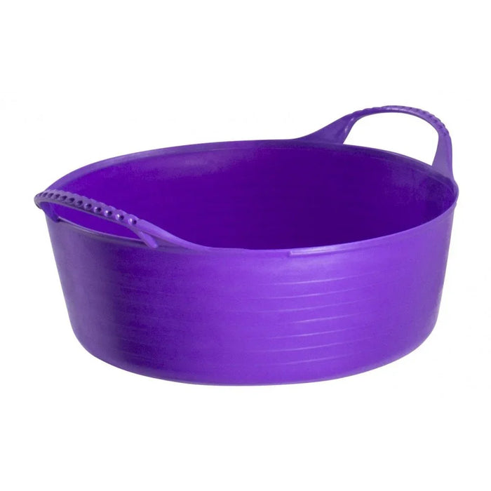 Red Gorilla Gorilla Tub Mini Shallow 5L in purple, wide low tub 28.5cm across with small moulded handles