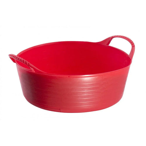 Red Gorilla Gorilla Tub Mini Shallow 5L in red, wide low tub 28.5cm across with small moulded handles