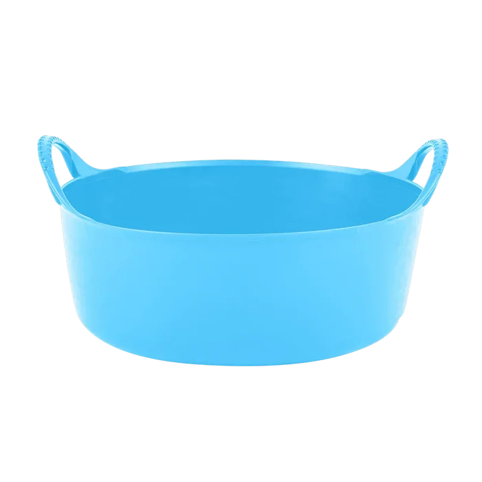 Red Gorilla Gorilla Tub Mini Shallow 5L in sky blue, wide low tub 28.5cm across with small moulded handles