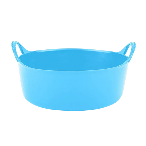 Red Gorilla Gorilla Tub Mini Shallow 5L in sky blue, wide low tub 28.5cm across with small moulded handles