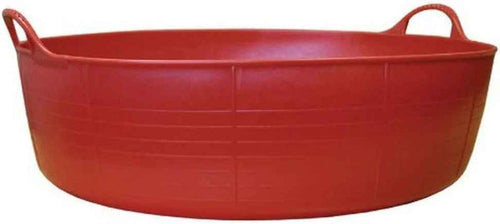 Red Gorilla Gorilla Tub Small Shallow 15L in red, wide shallow flexible tub with two moulded handles