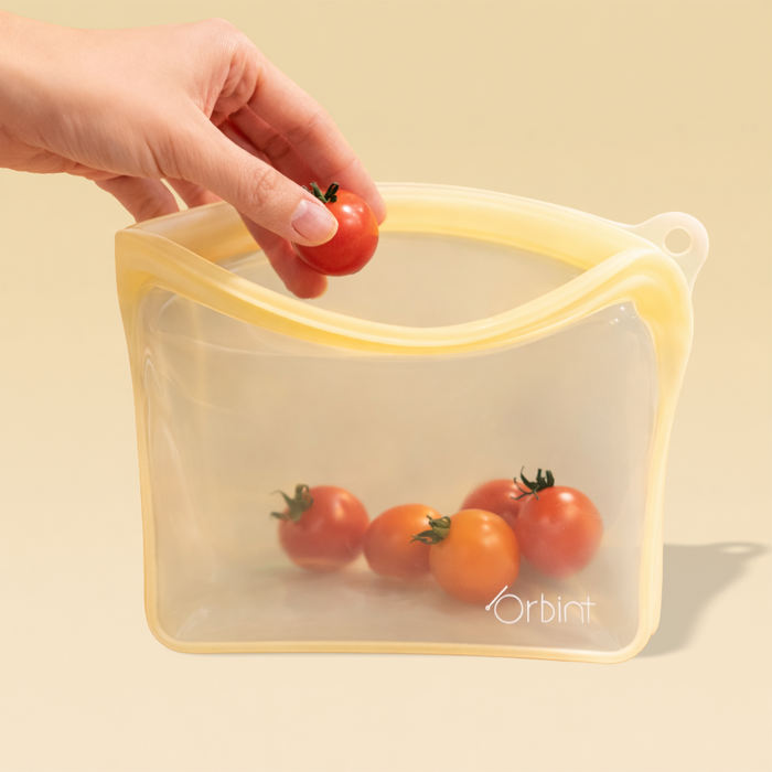 4-Piece Reusable Silicone Food Storage Bags Set