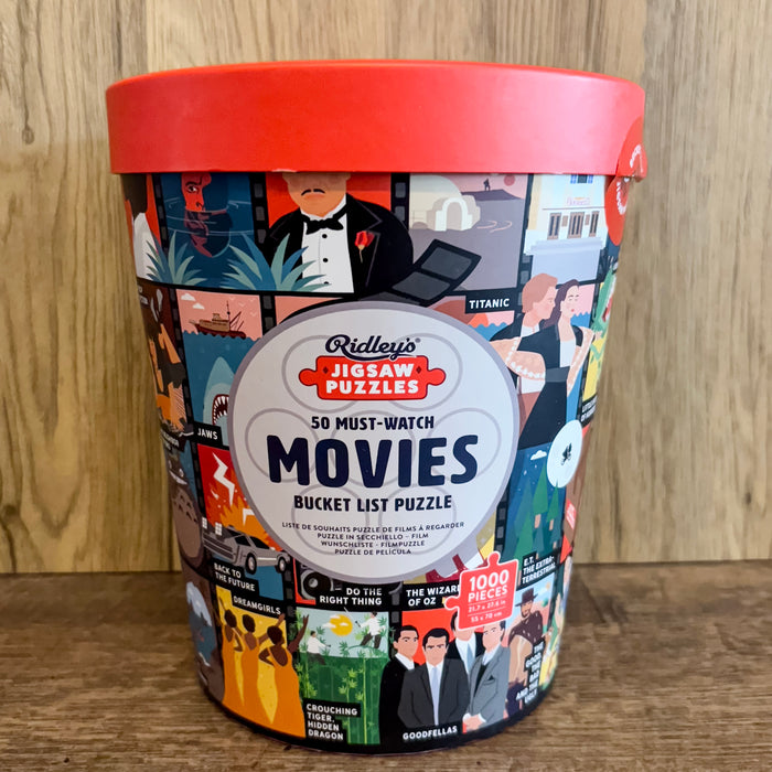 50 Must-Watch Movies Bucket List 1000-Piece Puzzle - Lyla's: Clothing & Gifts - Online and Rockwall Texas Boutique