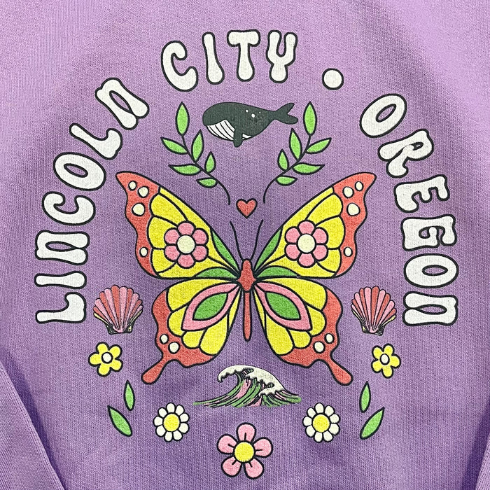 Apparel - Youth Hoodie Butterfly Wave Lavender