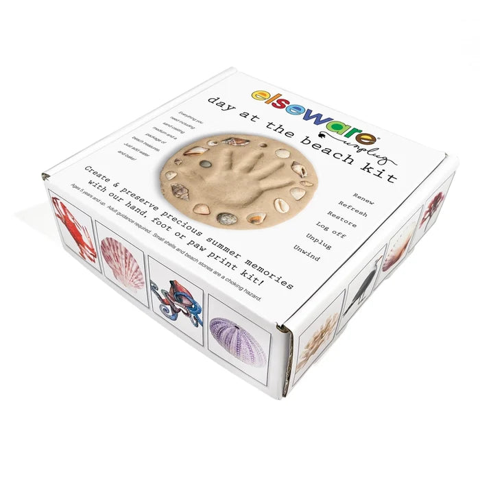A Day at the Beach | Kids Hand & Footprint Keepsake