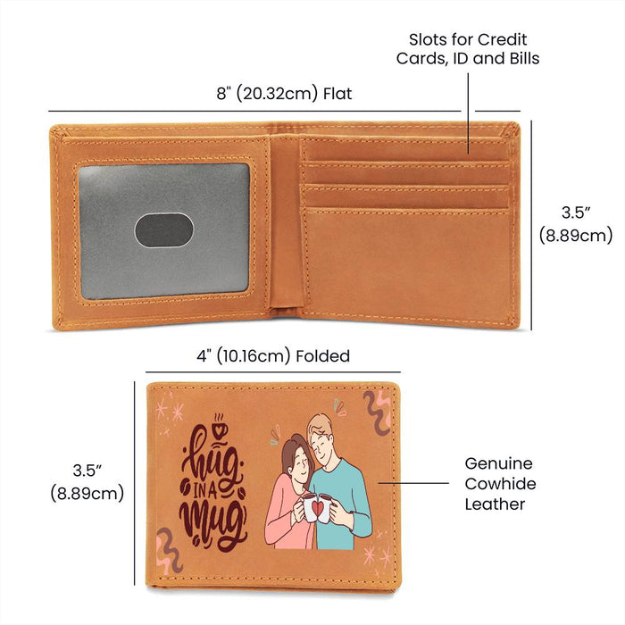A Hug In a Mug-Love-Graphic Leather Wallet💕