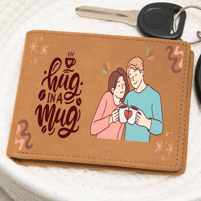 A Hug In a Mug-Love-Graphic Leather Wallet💕