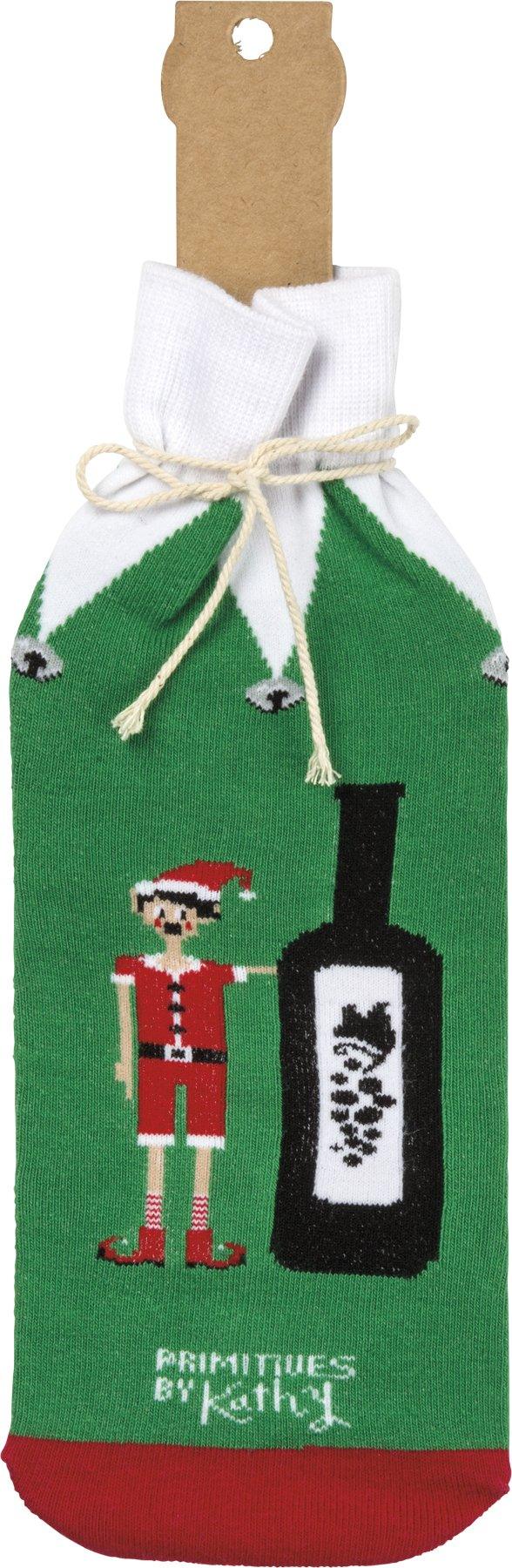 A Little Elf Told Me You Like Wine - Bottle Sock