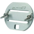 Agrifence 40mm tape clamp, a plated joiner for connecting lengths of electric fence polytape