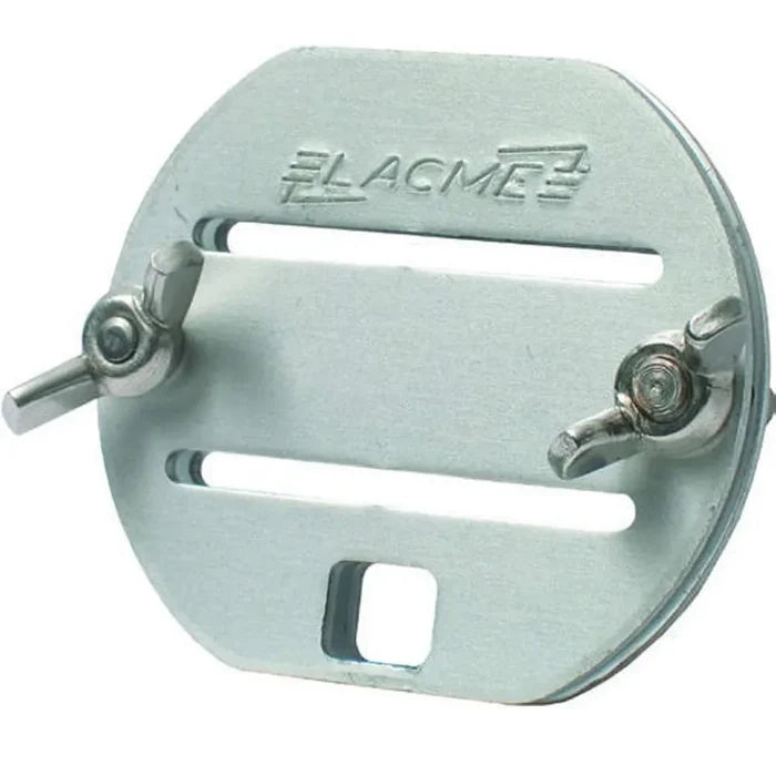 Agrifence 40mm tape clamp, a plated joiner for connecting lengths of electric fence polytape