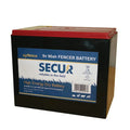 Agrifence 9V 90Ah dry battery for electric fence energisers, rectangular cell with twin spring terminals on top