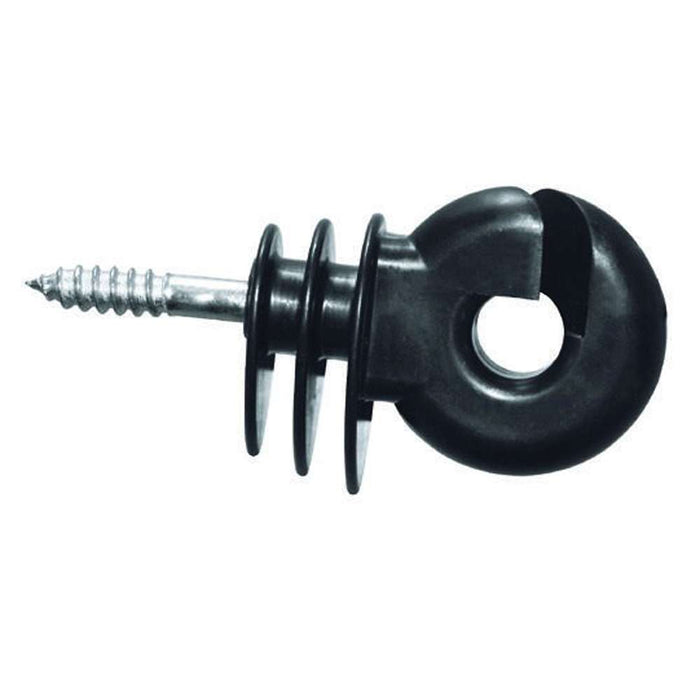 Agrifence economy ring insulators, pack of 25 white woodscrew ring insulators for electric fence conductors