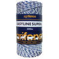 Agrifence Easyline Super 6 white polywire on a 500m reel, 2.5mm six strand electric fence polywire