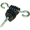 Agrifence gate anchor insulator, woodscrew double-loop gateway insulator for electric fencing, shown as a pack of ten