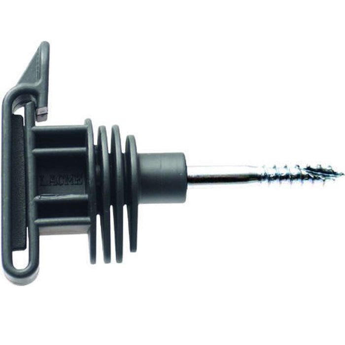Agrifence HPX tape insulator with precision locking clip for tape up to 40mm, shown as a pack of 25