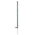 Agrifence Megapost 140cm electric fence post in green, with reinforced spine and foot tread