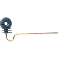 Agrifence cranked offset ring insulator, 21cm arm angled upward for rope and wire, shown as a pack of ten