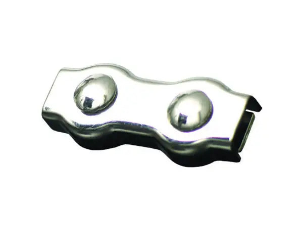 Agrifence stainless steel rope joiner clamps for electric fence rope up to 6mm, pack of five