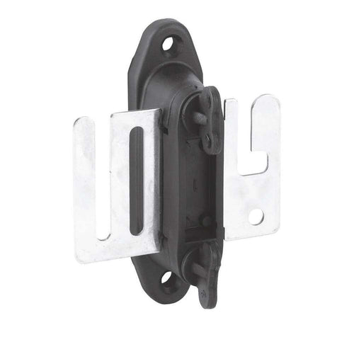 Agrifence Stoplock insulator, a moulded end fitting for electric fence tape