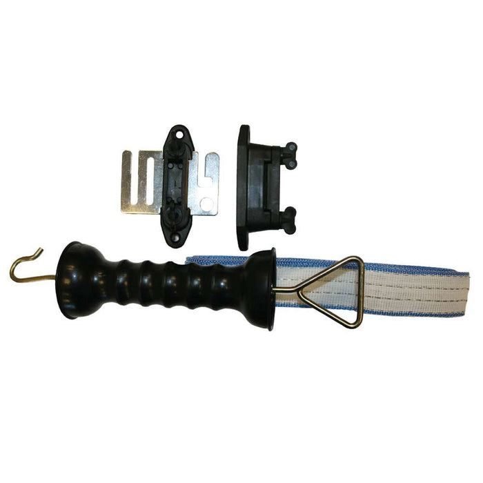 Agrifence tape gate set with horse gate handle, 6m of 40mm Megatape and Stoplock and Tapelock insulators