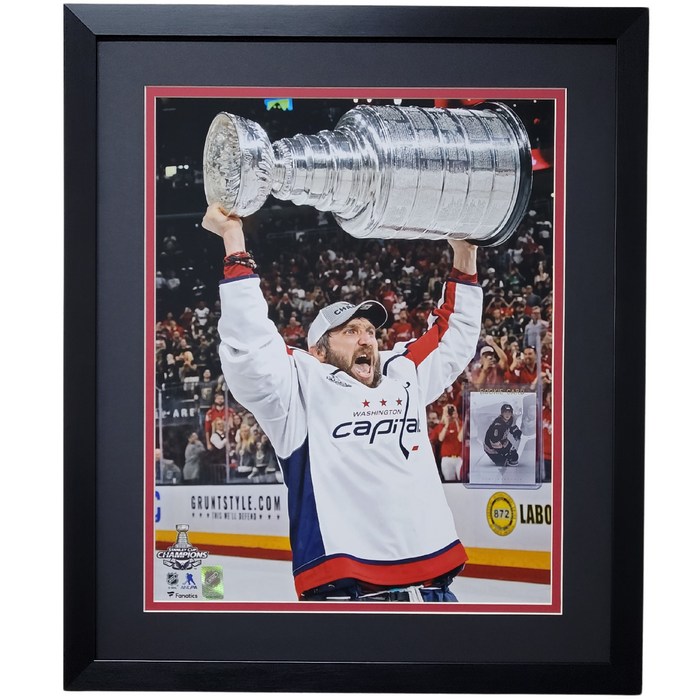 Alexander Ovechkin Professionally Framed 16x20 Tribute Rookie Card Display #1