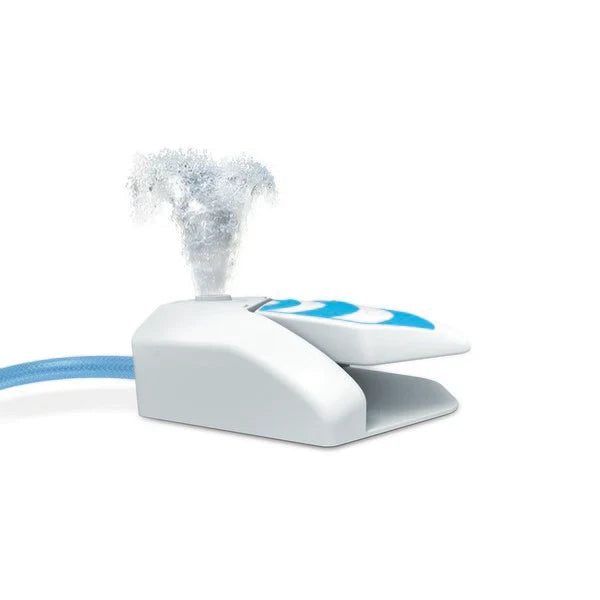 All For Paws Chill Out garden fountain for dogs, the paw-operated water dispenser shown complete