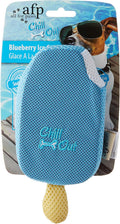 All For Paws Chill Out blueberry ice cream soaker toy for dogs, soft fabric ice cream shape