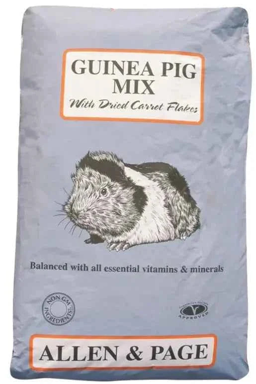 Allen & Page Guinea Pig Mix 20kg, a complete mix enriched with vitamin C