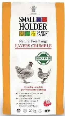 Allen & Page Natural Free Range Layers Crumble, 20kg sack of complete ground feed for hens