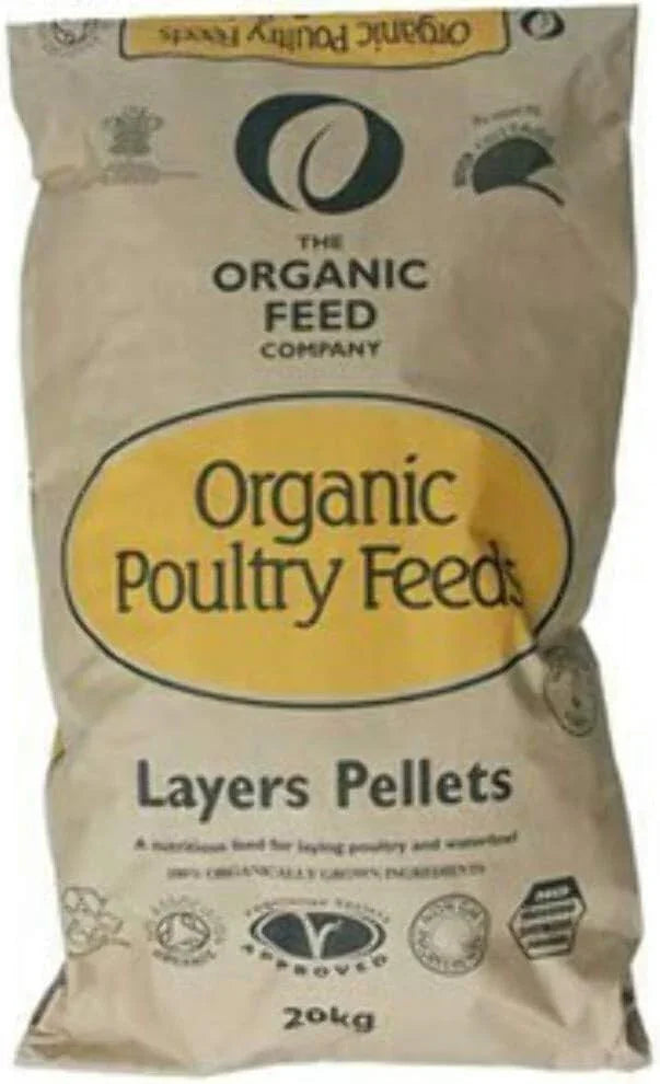Organic Feed Company Layers Pellets from Allen & Page, 20kg sack of organic layers feed
