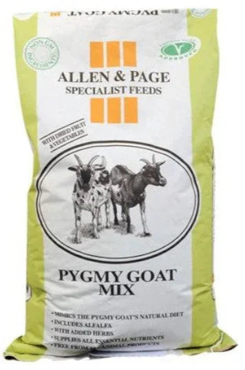 Allen & Page Pygmy Goat Mix, 15kg sack of complete dry feed for pygmy goats