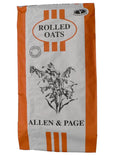 Allen & Page rolled oats horse feed, 20kg bag of pure rolled oats