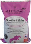 Allen & Page Soothe & Gain 20kg bag of high-calorie conditioning feed with Maerl