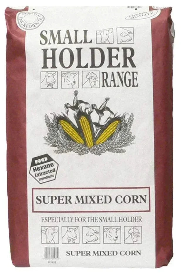 Allen and Page Smallholder Super Mixed Corn 5kg bag of poultry treat with calcium and grit