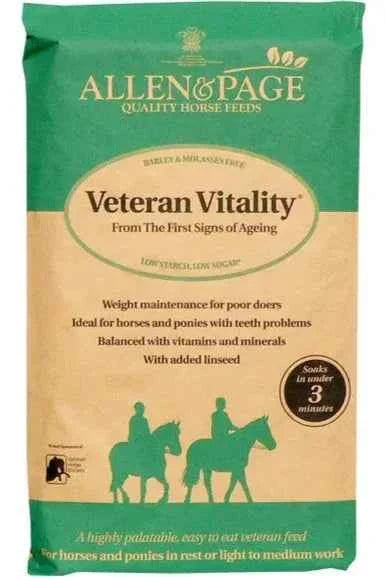 Allen & Page Veteran Vitality Horse Feed, 20kg