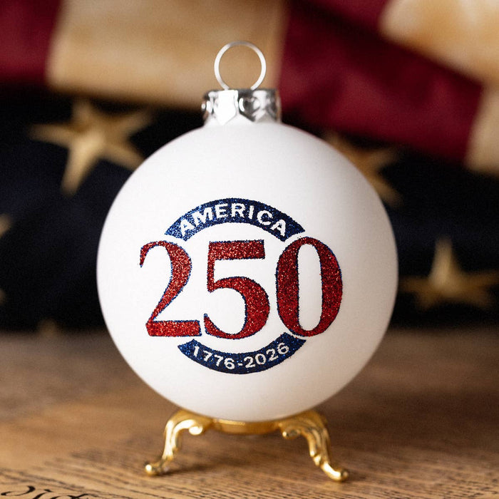 America 250 Red Numbers Ornament