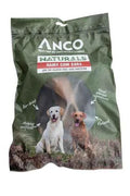 Anco Naturals hairy cow ears, air-dried whole beef ears with the hair left on, 3 pack