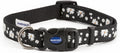 Ancol SOHO Daisy dog collar in bright blue, large, 45-70cm neck on 2.5cm recycled webbing