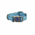Ancol SOHO Daisy dog collar in bright blue, medium, 30-50cm neck on 2cm recycled webbing