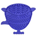 Ancol Orva puffer fish lick mat, 21cm textured slow-feeding mat with suction cups on the back