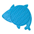 Ancol Orva shark lick mat, 21cm textured slow-feeding mat with integral suction cups